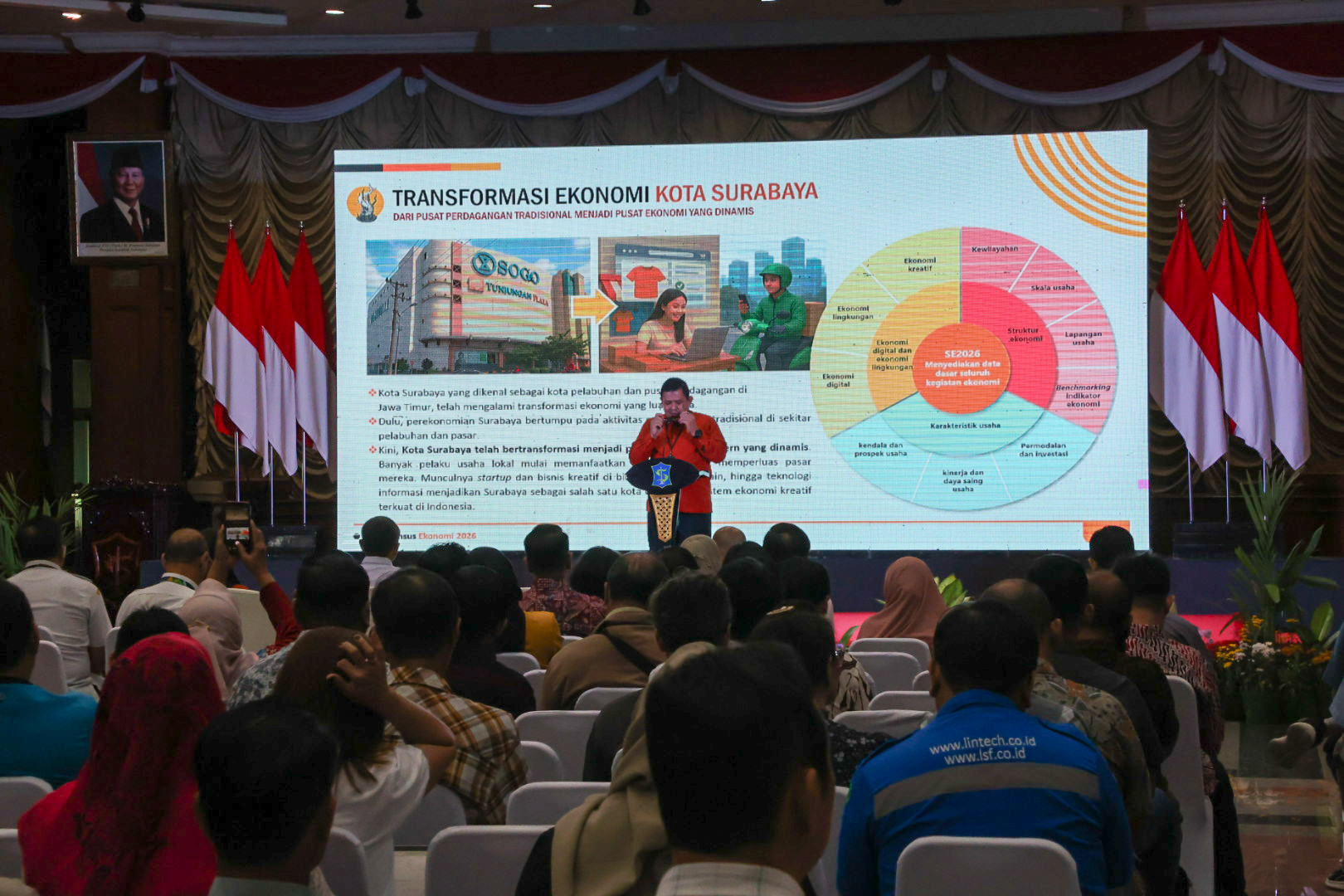 Pelaksanaan Sensus Ekonomi 2026 dengan menggelar sosialisasi dan pengisian mandiri di Gedung Sawunggaling