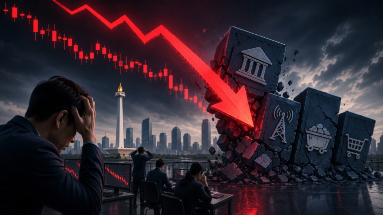 Saham Big Caps Ambruk, IHSG Jatuh 2 Persen Lebih