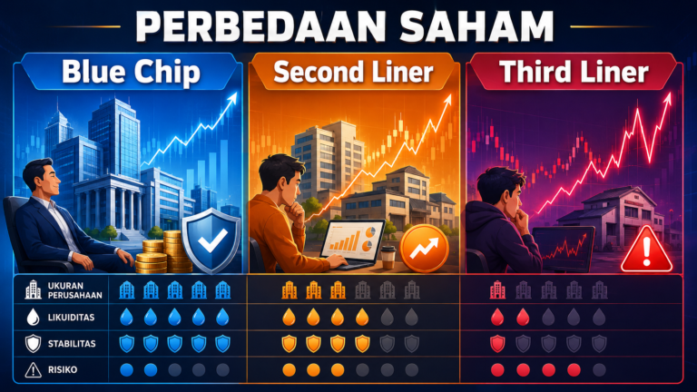 Perbedaan Saham Blue Chip, Second Liner, dan Third Liner