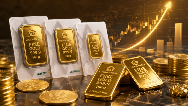 Harga Emas Antam Tembus Rp2,8 Juta per Hari Ini