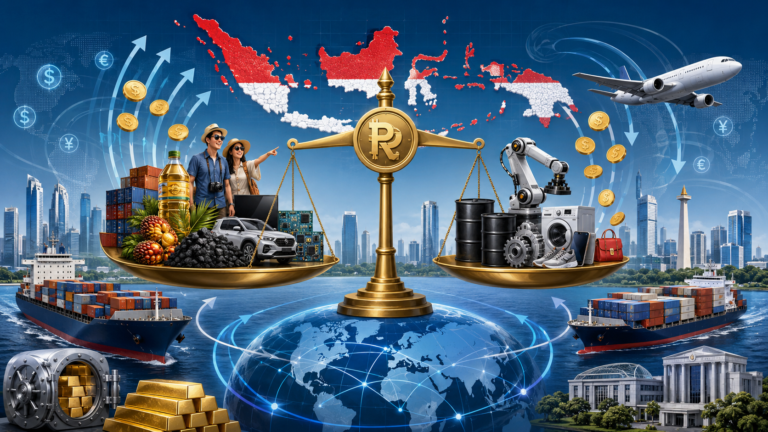 Neraca Pembayaran Indonesia Defisit US$9,1 Miliar