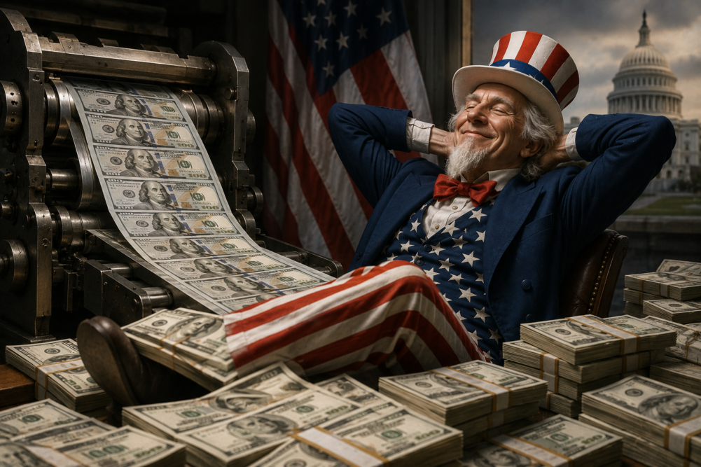 Apa Alasan Amerika Bisa Cetak Dolar Seenak Jidat?