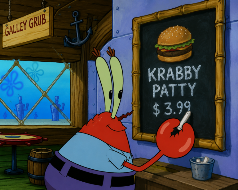 Tuan Krab dan Kapitalisme Jahat di Krusty Krab