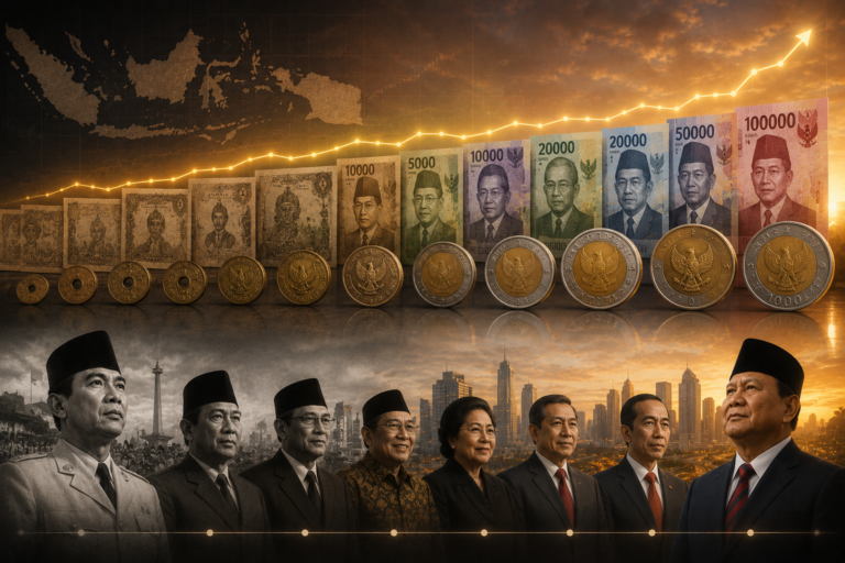 Perjalanan Nilai Rupiah dari Soekarno ke Prabowo