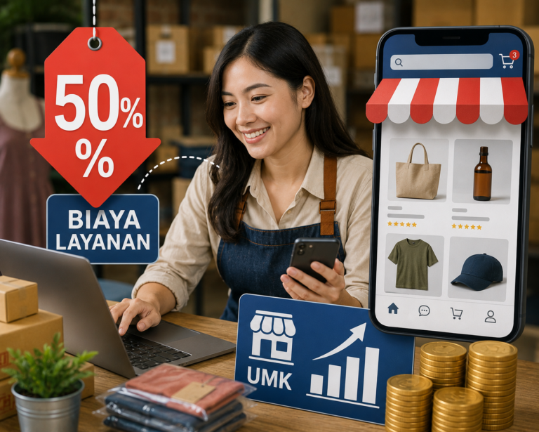Diskon Biaya Layanan Marketplace Wajib 50 Persen untuk UMK