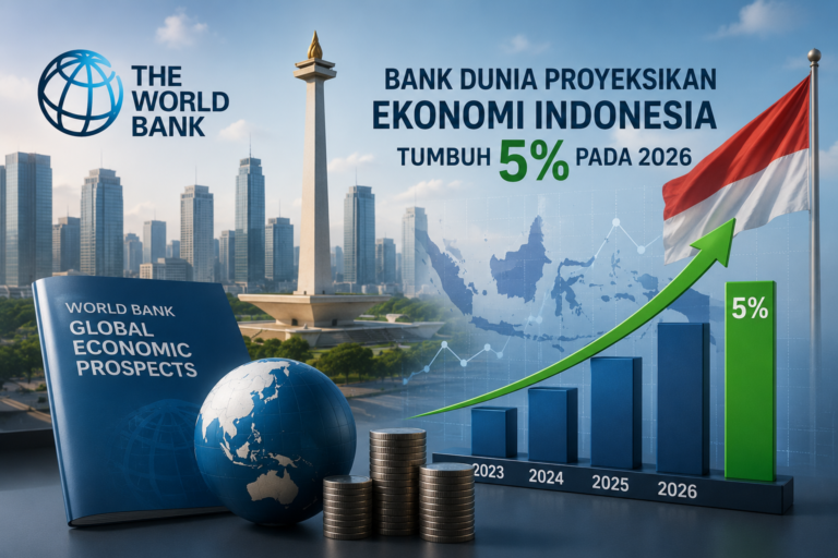 Bank Dunia: Ekonomi Indonesia Kemungkinan Tumbuh 5 Persen