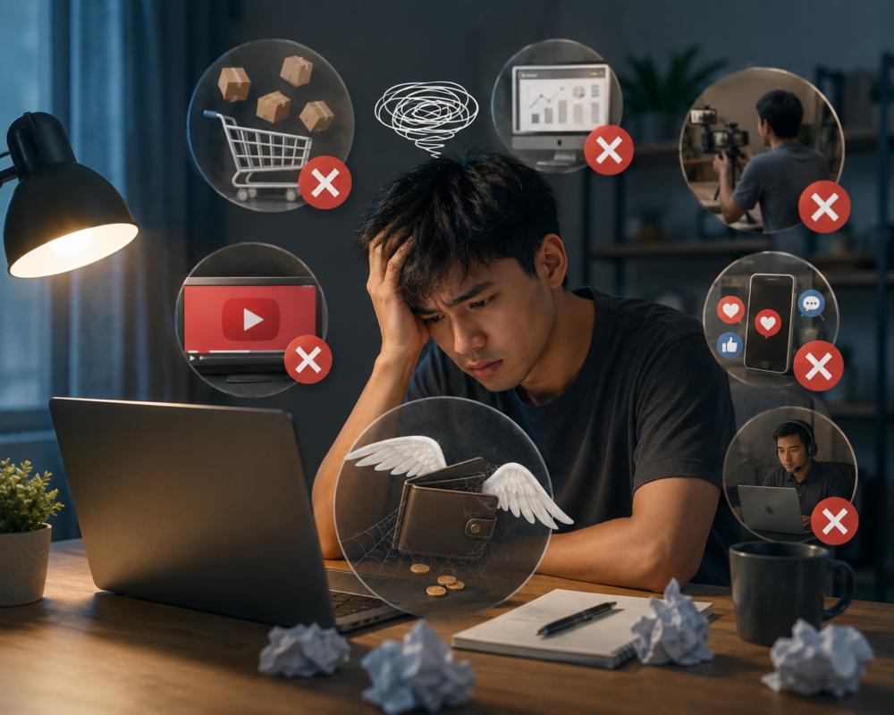 Kenapa Banyak Orang Gagal Hasilkan Uang di Internet?