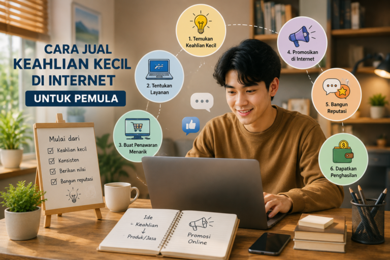 Cara Jual Keahlian Kecil di Internet untuk Pemula