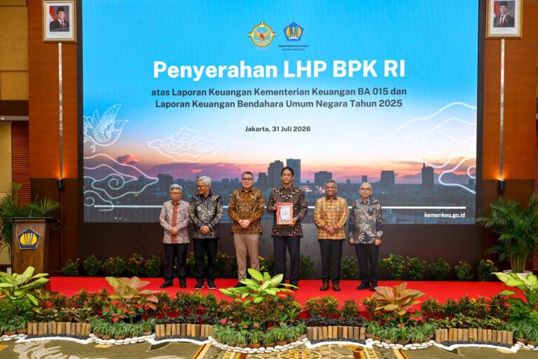 Opini WTP Kemenkeu Diterima Menkeu Purbaya
