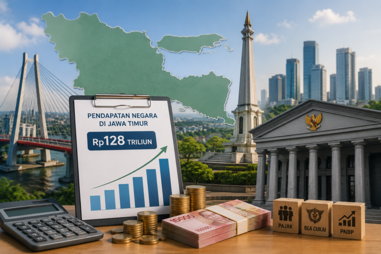 Pendapatan Negara di Jawa Timur Capai Rp128 Triliun