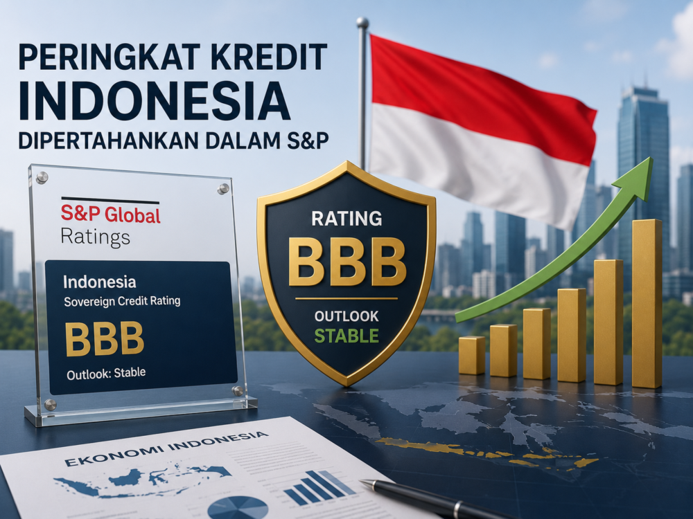 Peringkat Kredit Indonesia Dipertahankan dalam S&P