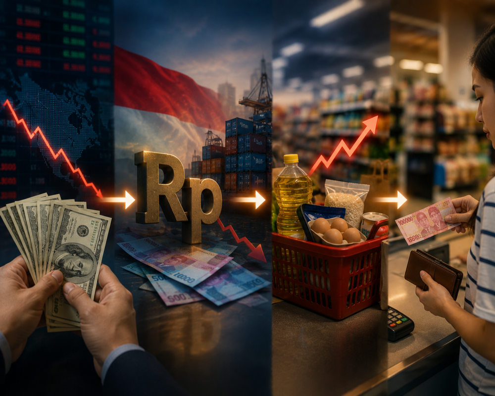 Jalur Pelemahan Rupiah, Dari Kurs ke Kasir