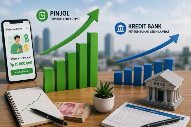 Pinjol Tumbuh Lebih Cepat daripada Kredit Bank di Juni 2026