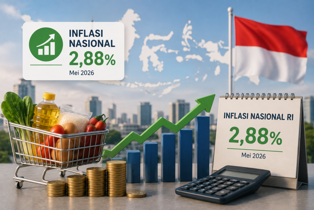 Inflasi Nasional RI Tetap di Angka 2,88 Persen