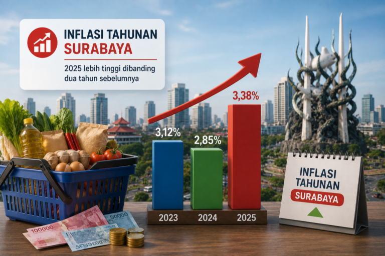 Inflasi Tahunan Surabaya Lebihi Dua Tahun Sebelumnya