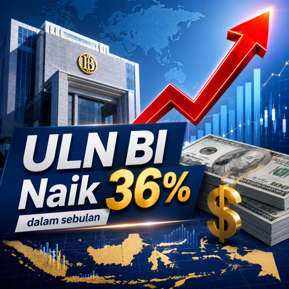 ULN Bank Indonesia Melonjak 36 Persen dalam Sebulan
